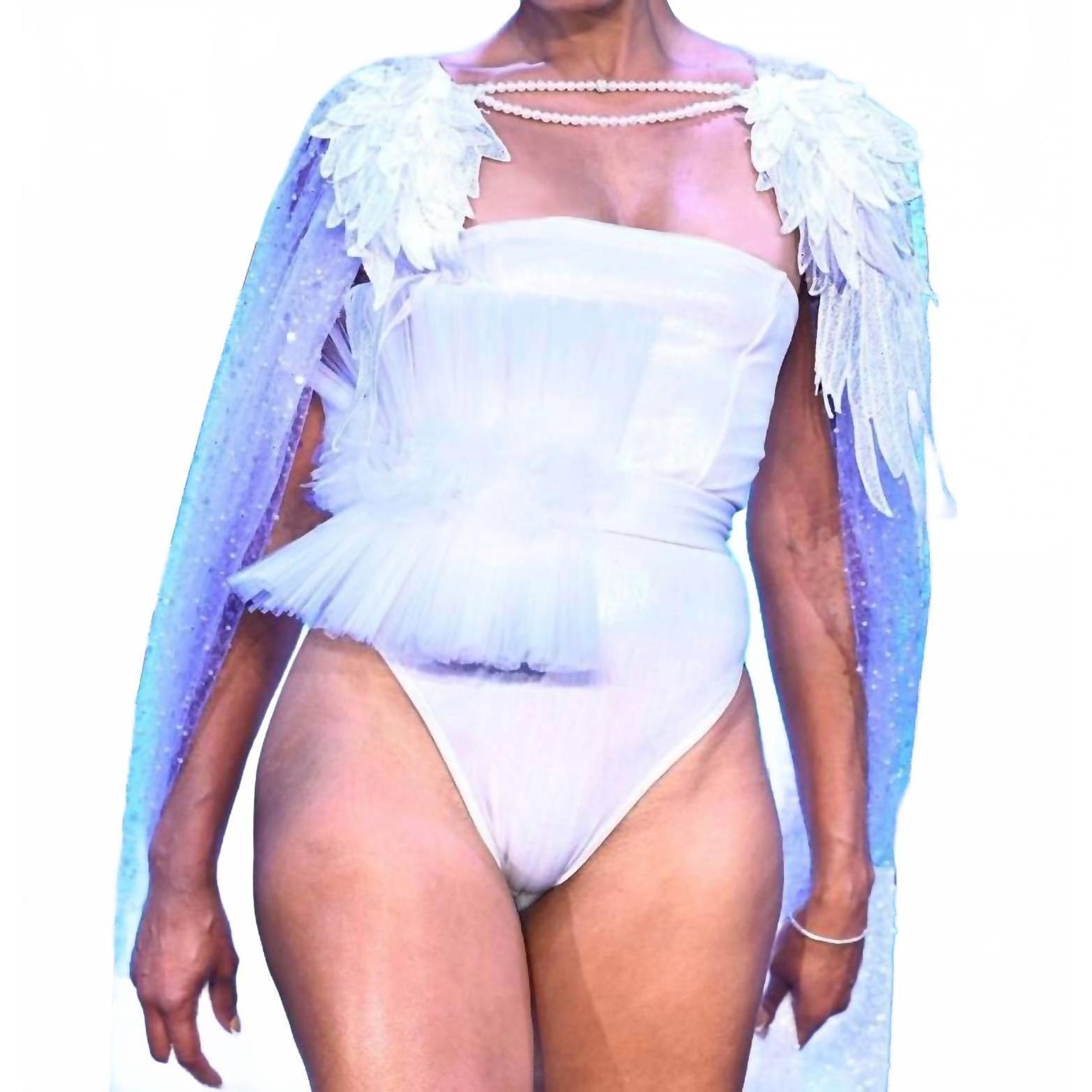New Gyv Me Body Royal Splendor Bodysuit In Ivory